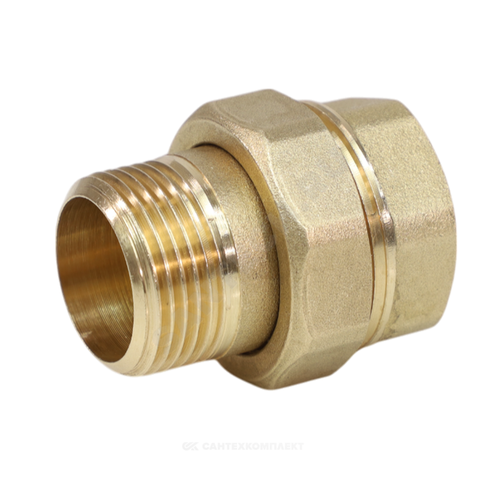 Соединитель латунь американка Ду 15 (1/2") прямой ВР/НР VALFEX VF.340.L.012