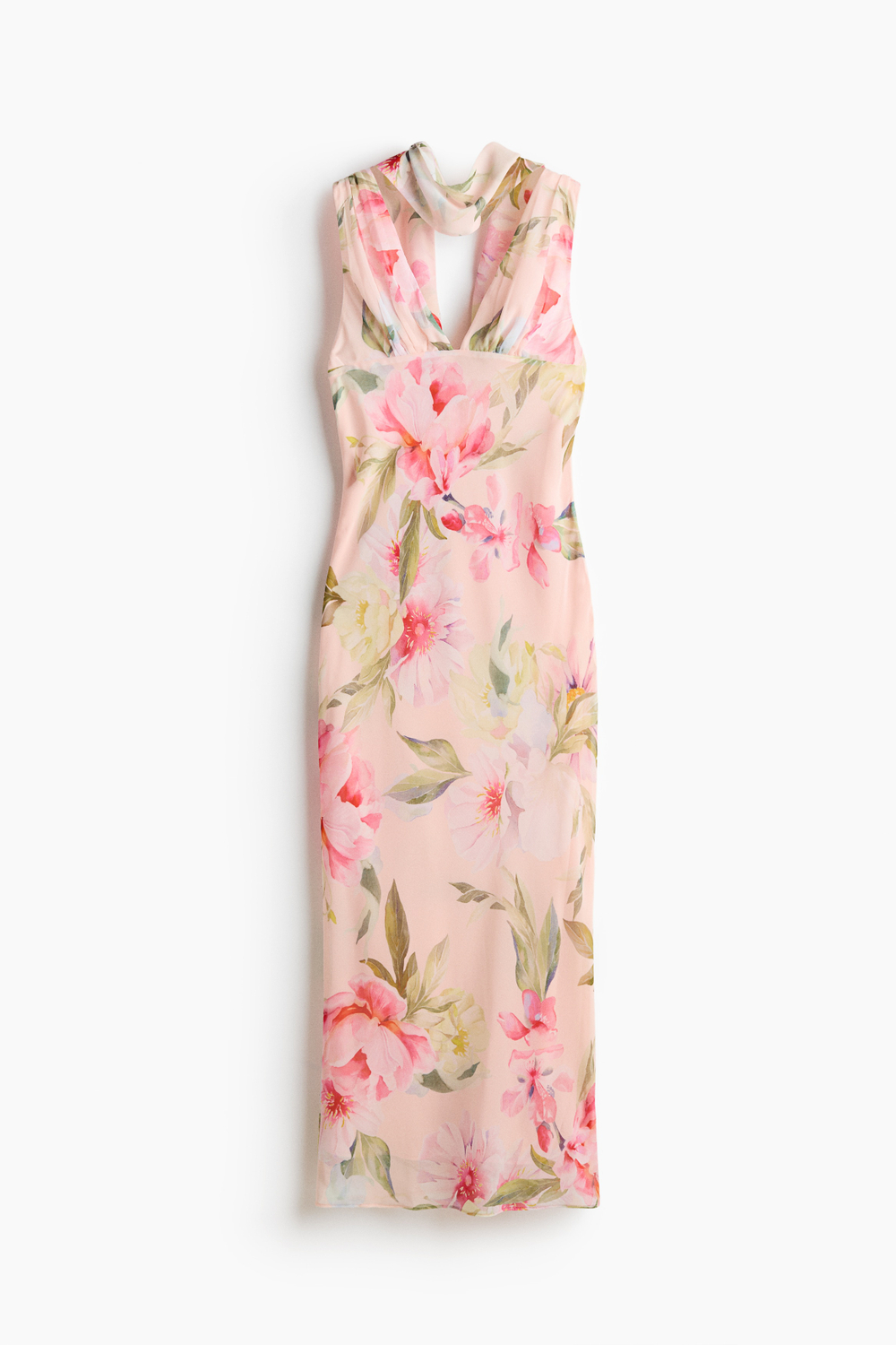Шифоновое платье с шарфом - H&M