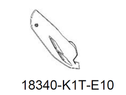 18340-K1T-E10. COVER COMP., PROTECTOR. Fairing CRF300L