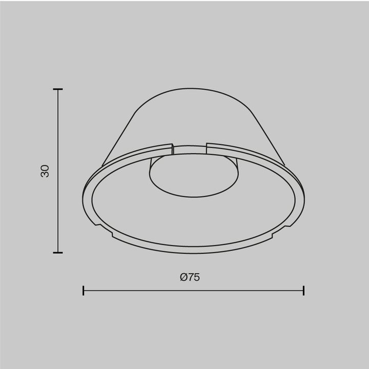 Сменная линза для трековых светильников Maytoni Technical LensD75-60