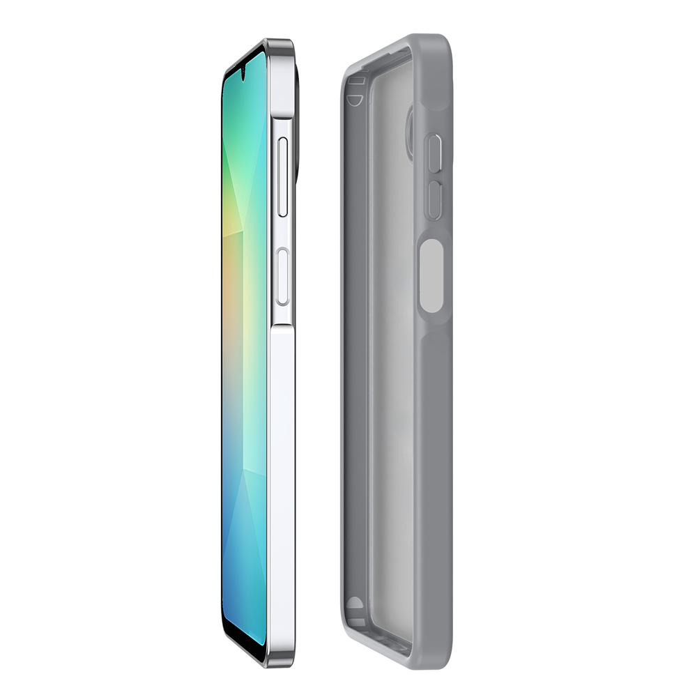 Матовый чехол серого цвета для смартфона Samsung Galaxy A08 4G, Galaxy A07 (4G, 5G) и Galaxy A06 (4G, 5G), серия Yind Series от Dux Ducis