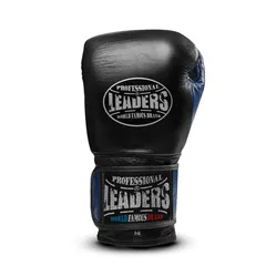Перчатки боксерские LEADERS LiteSeries (черно-синие)