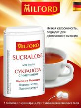 Сахарозаменитель MILFORD Сукралоза с инулином 370 таб