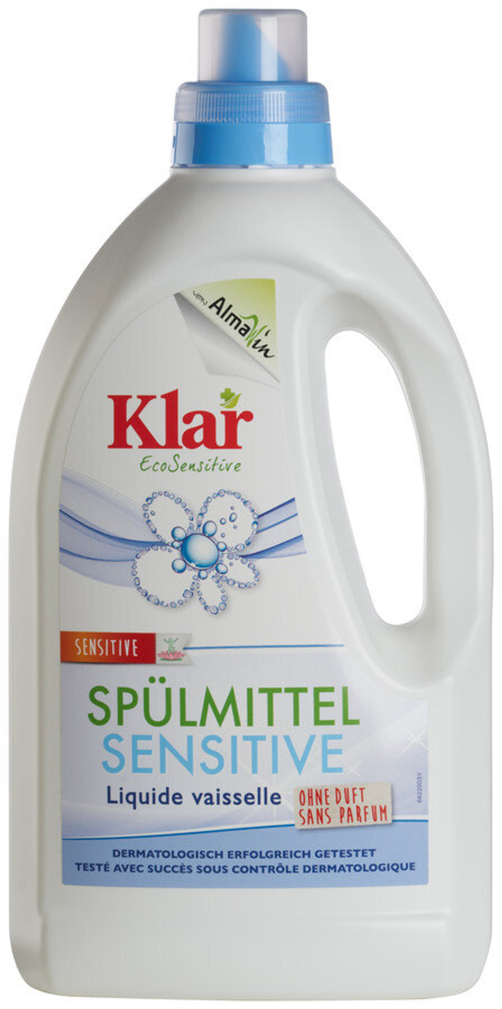 Средство для мытья посуды Sensitive, 1 Klar, 1499 мл