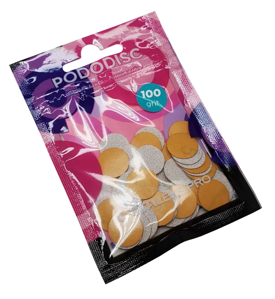 Сменные файлы для педикюрного диска S (15мм) 100 грит STALEKS PRO, 50 шт