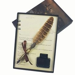Harry Potter Magic Feather Pen Mix design 1 pcs brown