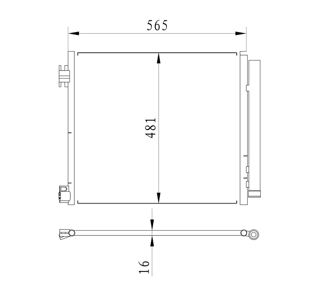 Kular - 86141-KLR - Condenser, air conditioning