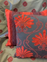 Подушка декоративная 55x45 шенилл арабеска