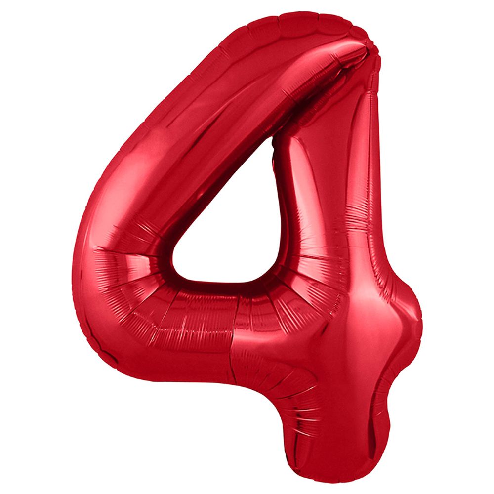 Цифра 4 красный 40" Agura