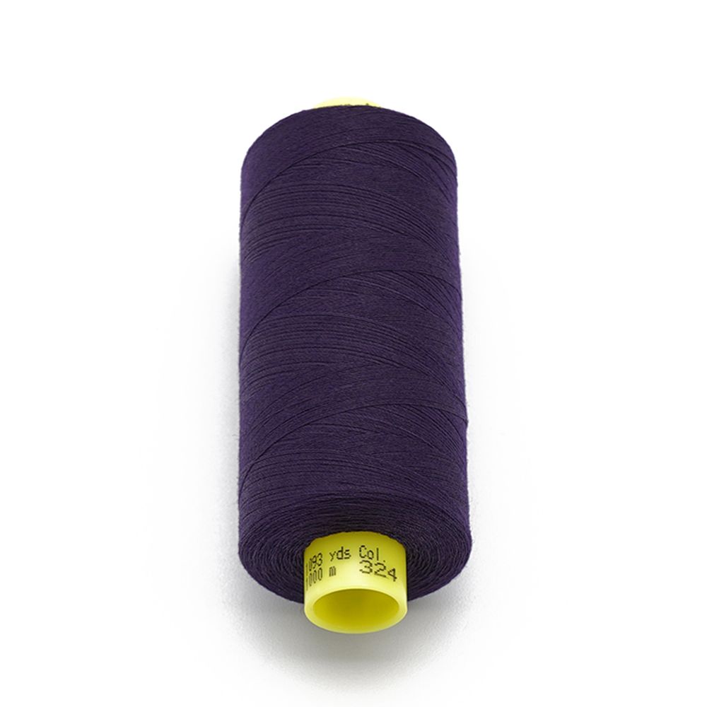 Нитка Gutermann Mara 150 (1000 метров), 1 кат., особо тонкая | 324 темн.фиолетовый
