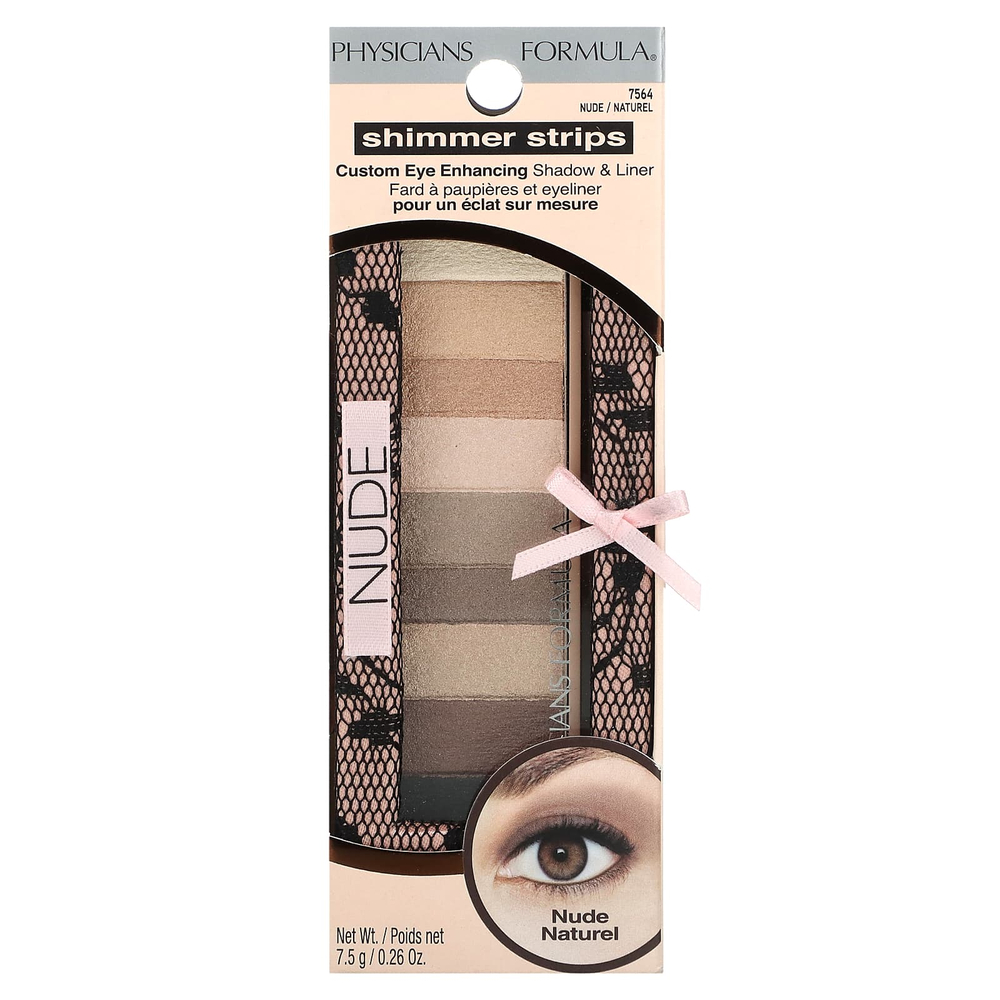 Physicians Formula, мерцающие полоски, тени и подводка для век, оттенок 7564 нюдовый, 7,5 г (0,26 унции)
