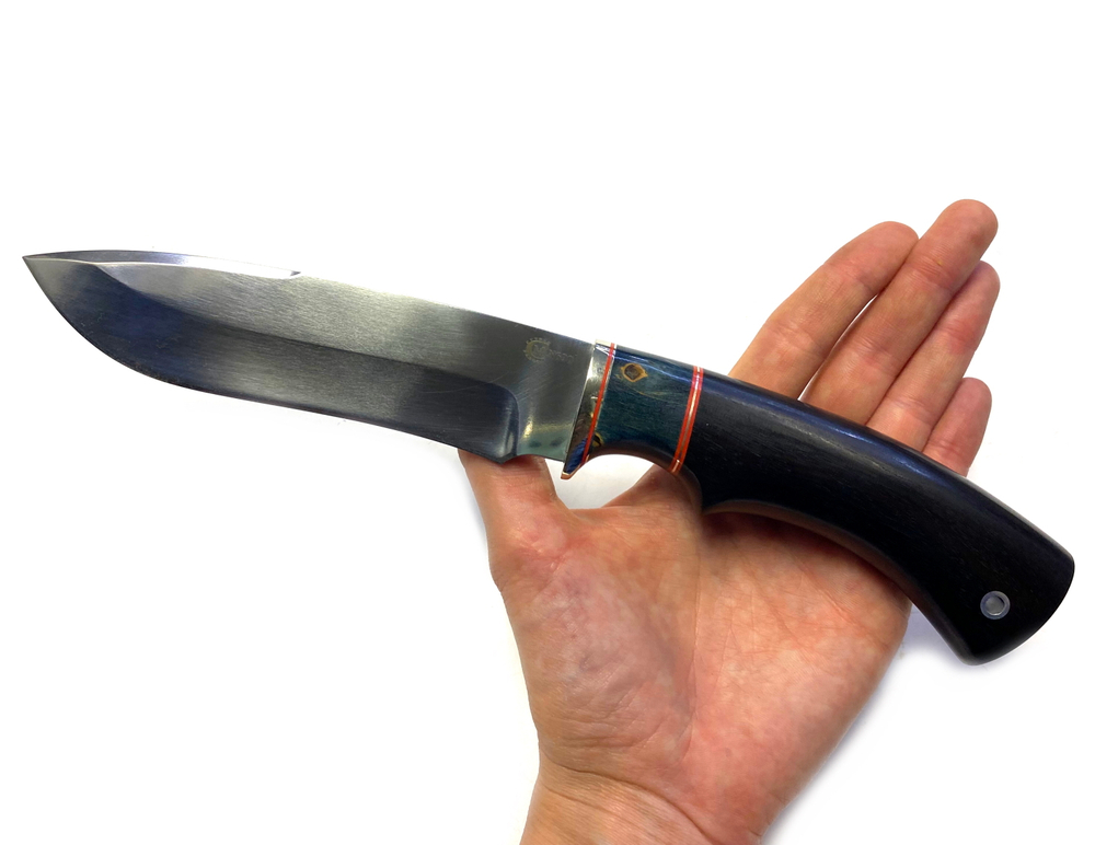 Нож Скиф, Bohler N690, черный граб, стабилизированная карельская береза