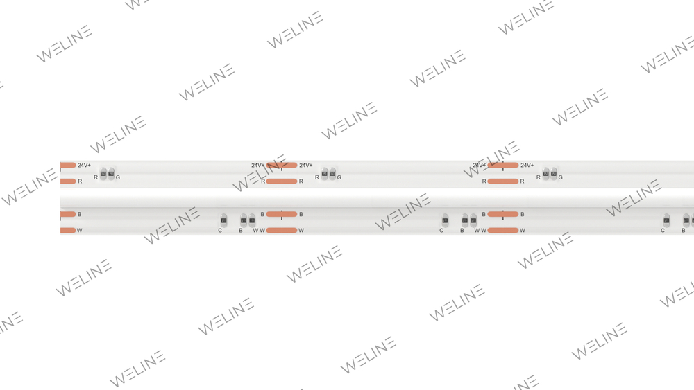 COB Светодиодная лента (сплошная полоска) RGBCW 21W/24V/840/12/5m