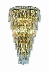 Бра NewRgy W2785E/6+4A GOLD+CLEAR, 6×40 Вт, золотое и прозрачное