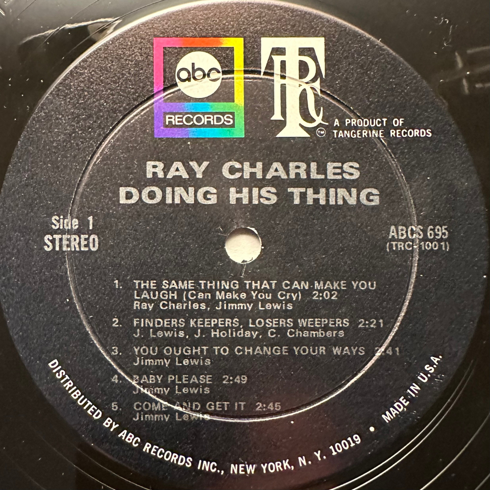 Ray Charles - Doing His Thing (США 1969г.)
