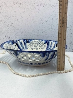 Конфетница фруктовница резная Праздник Гжель