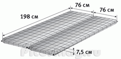 Двуспальный коврик Alexika Double Comfort 198x155x7.5
