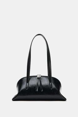 ZARA СУМКА С ПЛЕЧЕВЫМ РЕМНЕМ, ЧЕРНЫЙ