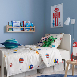 IKEA AFTONSPARV  (ИКЕА АФТОНСПАРВ)  -  Пододеяльник и наволочка - космос/разноцветный 150x200/50x60 см