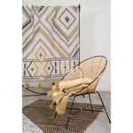 Ковер из хлопка с контрастным узором и кисточками из коллекции ethnic, 160х230 см