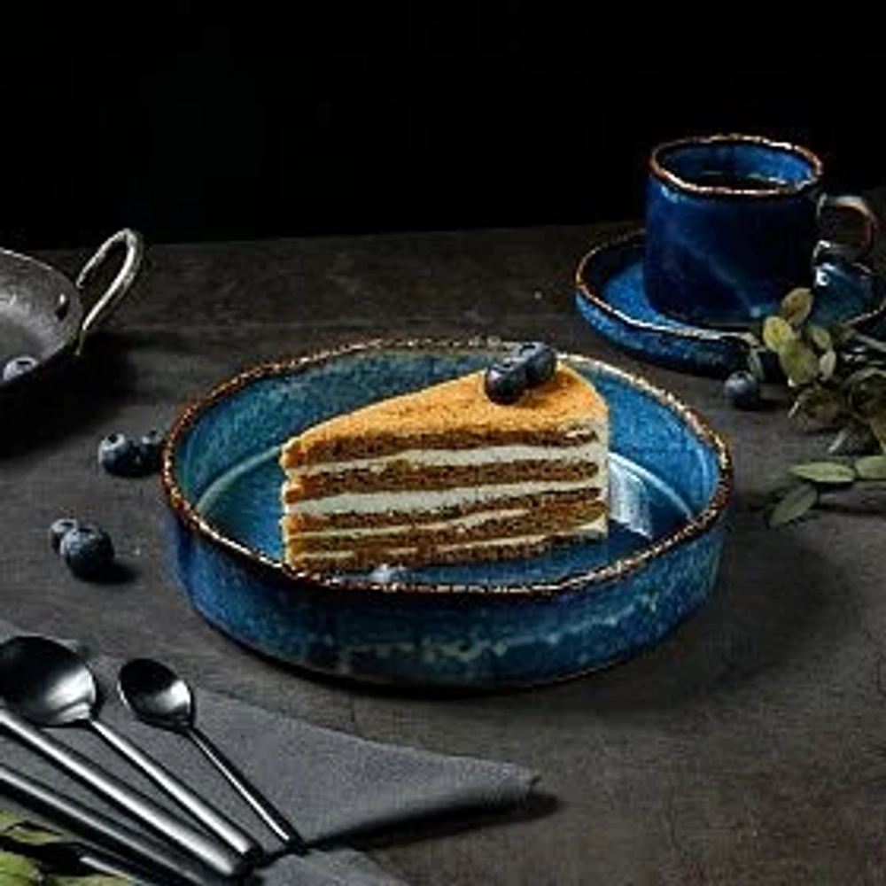 Тарелка с бортом 20.5*4.4 см,фарфор,серия "Aqua Blue" P.L.