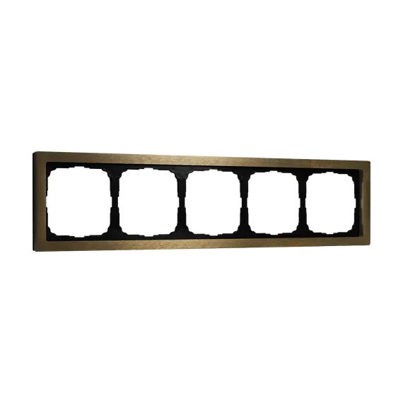 Рамка металлическая на 5 постов Systeme Electric ArtGallery Pure Латунь GAL312205