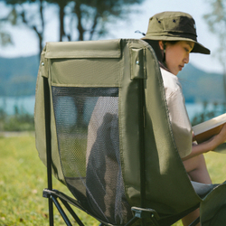 Кресло складное Naturehike Sea Star 002 с подставкой для ног, зеленый (CNK2550JJ019)