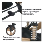 Детская коляска Luxmom 518 3в1 (черный)
