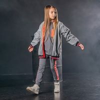 Бомбер из светоотражающего материала "Розовый неон" подростковый