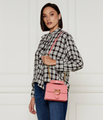 Кожаная сумка-трапеция LOVE ONE MINI Pinko - розовый(100071 A0F1)
