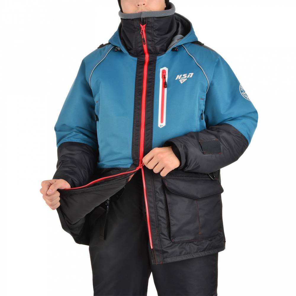 Костюм-поплавок мужской зимний "Rescuer VII comfort" -45, hardguard, бирюза, ХСН