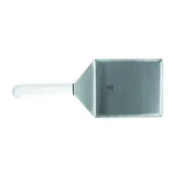 Лопатка 15*13 см острые края 32,5 см нерж. с пласт. ручкой черная Proff Chef Line