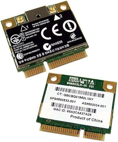 Модем HP 802.11 B/G/N Mini Wireless Wlan Wifi Card RTL8191SE