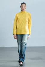 РУБАШКА ИЗ ПОПЛИНА С ДВУБОРТНОЙ ЗАСТЕЖКОЙ — ZW COLLECTION — ZARA