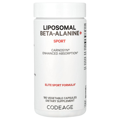 Codeage, Liposomal Beta-Alanine +, Centurion, CarnoSyn, улучшенное усвоение, 180 капсул (533 мг на капсулу)