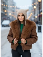 Шапка с ушками зимняя ангора вязаная