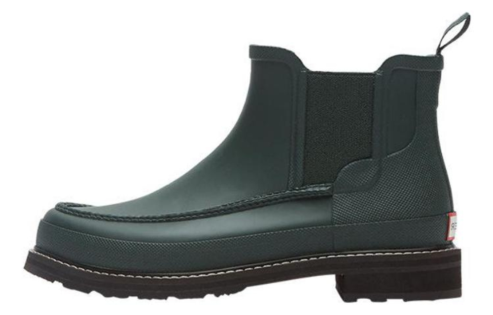 HUNTER Waterproof And Wear resistant Rain Boots Men"s Dark Green