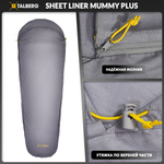 ВКЛАДЫШ В СПАЛЬНЫЙ МЕШОК-КОКОН SHEET LINER MUMMY PLUS