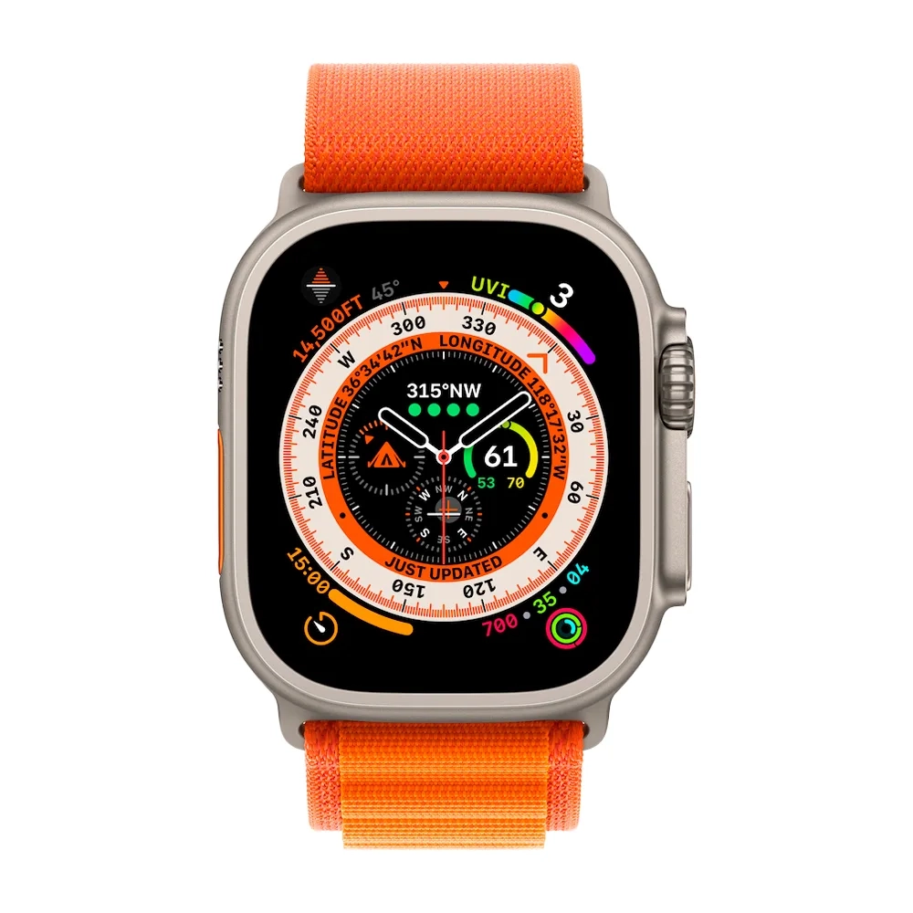 Умные часы Apple Watch Ultra GPS + Cellular, 49mm, Alpine Loop S, Orange (Оранжевый)