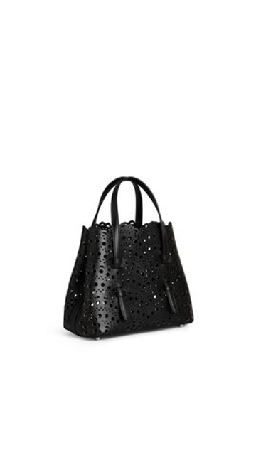 ALAÏA СУМКА MINA 20 ИЗ ВЕНСКОЙ ТЕЛЯЧЬЕЙ КОЖИ, ЧЕРНЫЙ