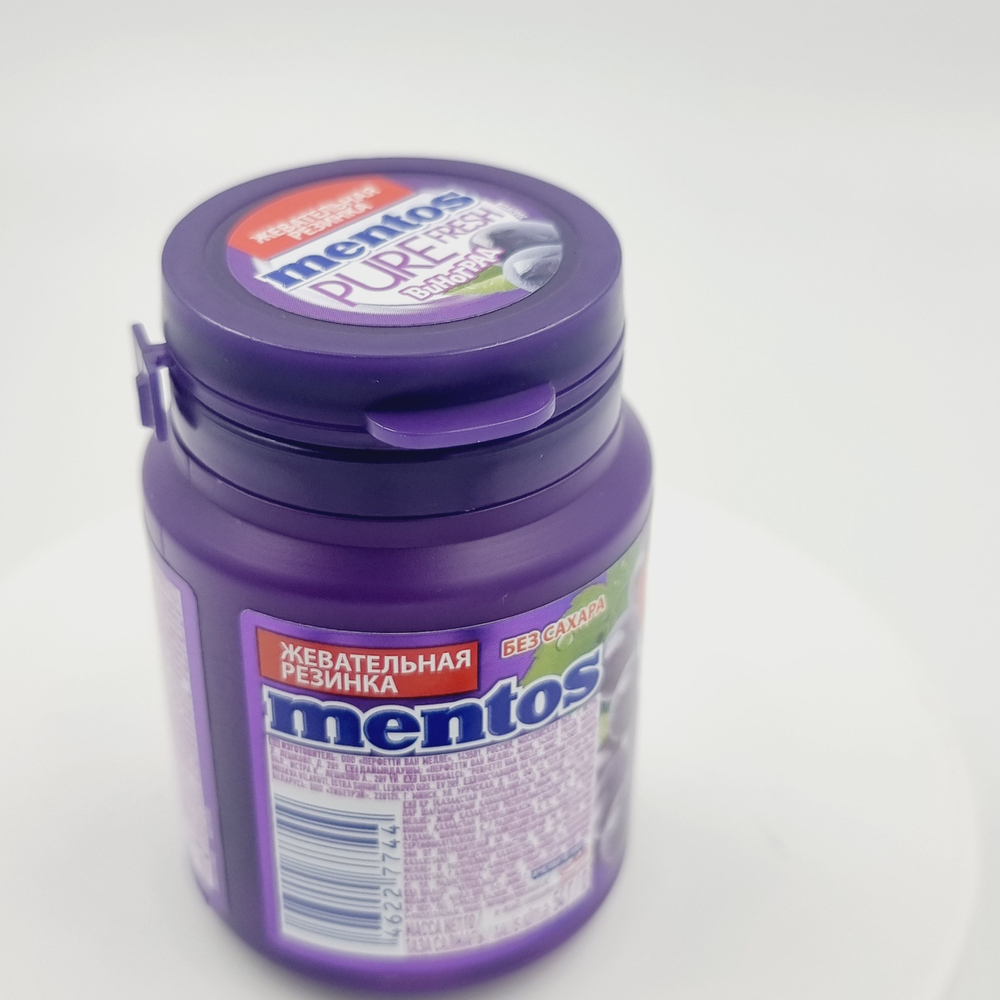 Mentos жевательная резинка Pure fresh виноград, 54 г