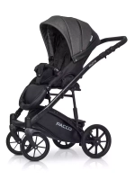 Коляска  PACCO (2 в 1) (RIKO BASIC) 04 Carbon (темно-серый-черный)