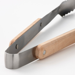 IKEA GRILLTIDER  (ИКЕА ГРИЛЛТИДЕР)  -  Набор аксессуаров для гриля, 3 предмета - нержавеющая сталь/бук