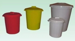 Бак для сбора хранения и перевозки мед.отходов  50л белый  класса А