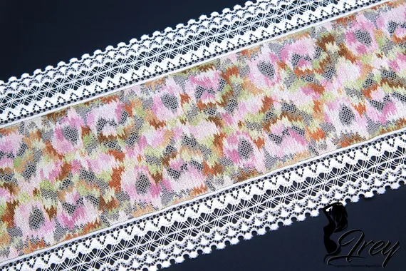 03-253 ОПТ Кружево эластичное 18 см, гладь, айвори