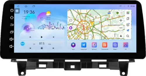 Магнитола для Honda Crosstour (рамка LUX) - FarCar S500+TS10 монитор 12.3" 2K QLED на Android 14, Быстрая, CarPlay, 4G SIM-слот