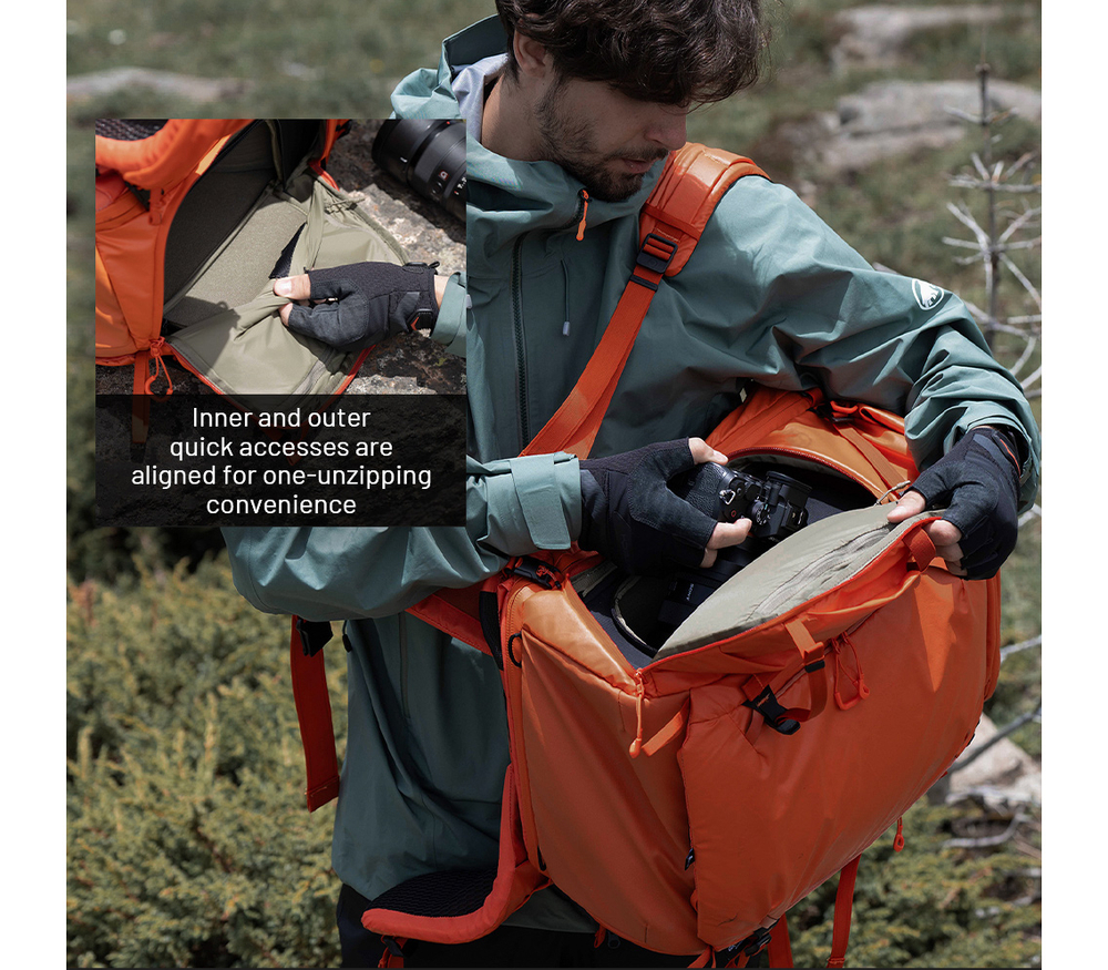 Рюкзак PGYTECH OnePro Flex 40L + Camera Insert L, цвет Space Black