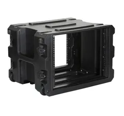 GATOR G-PROR-8U-19 - рэковый кейс, 8U, ручка, колеса, стальные рельсы, пластик