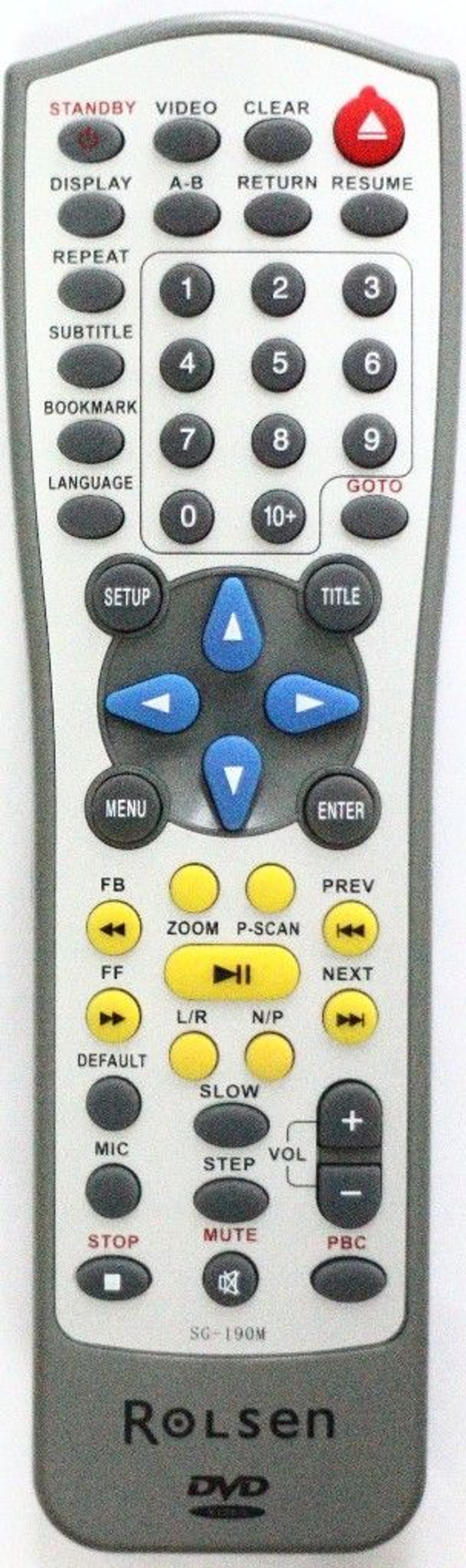 Пульт для ROLSEN SG-190M DVD original