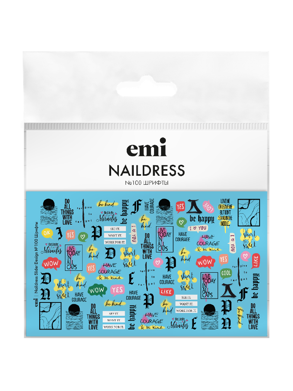 Naildress Slider Design №100 Шрифты